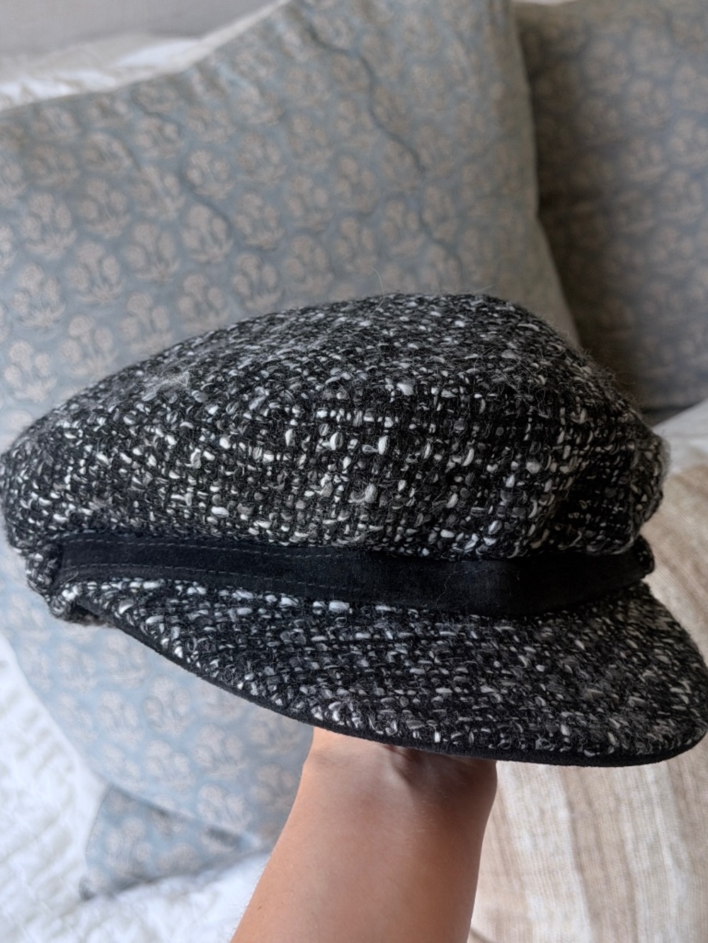 NEW Goorin Bros Baker Boy Hat - Black/gray